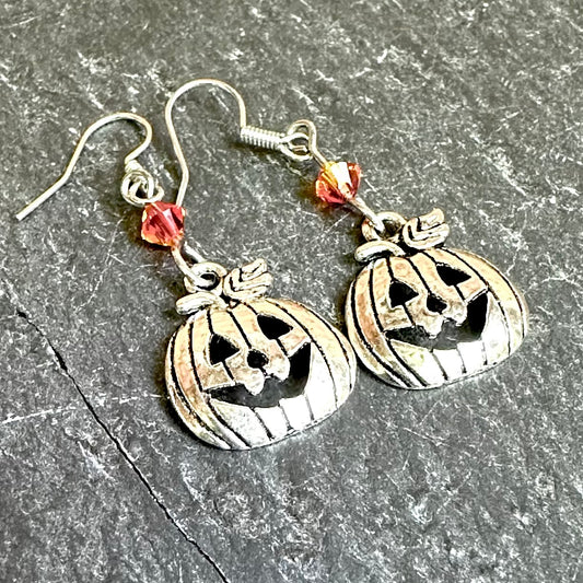 Lightweight Jack O'Lantern Earrings