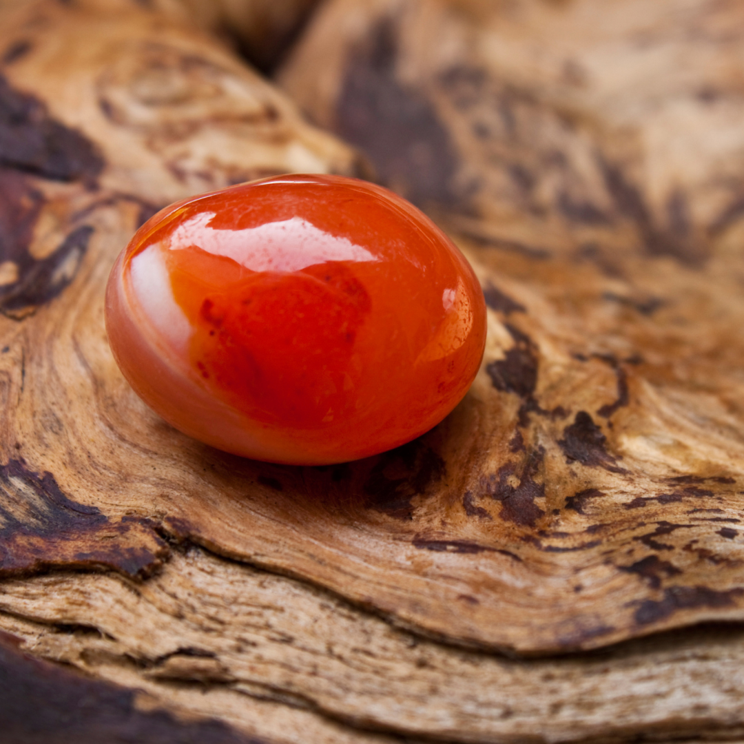 Carnelian tumbled stones
