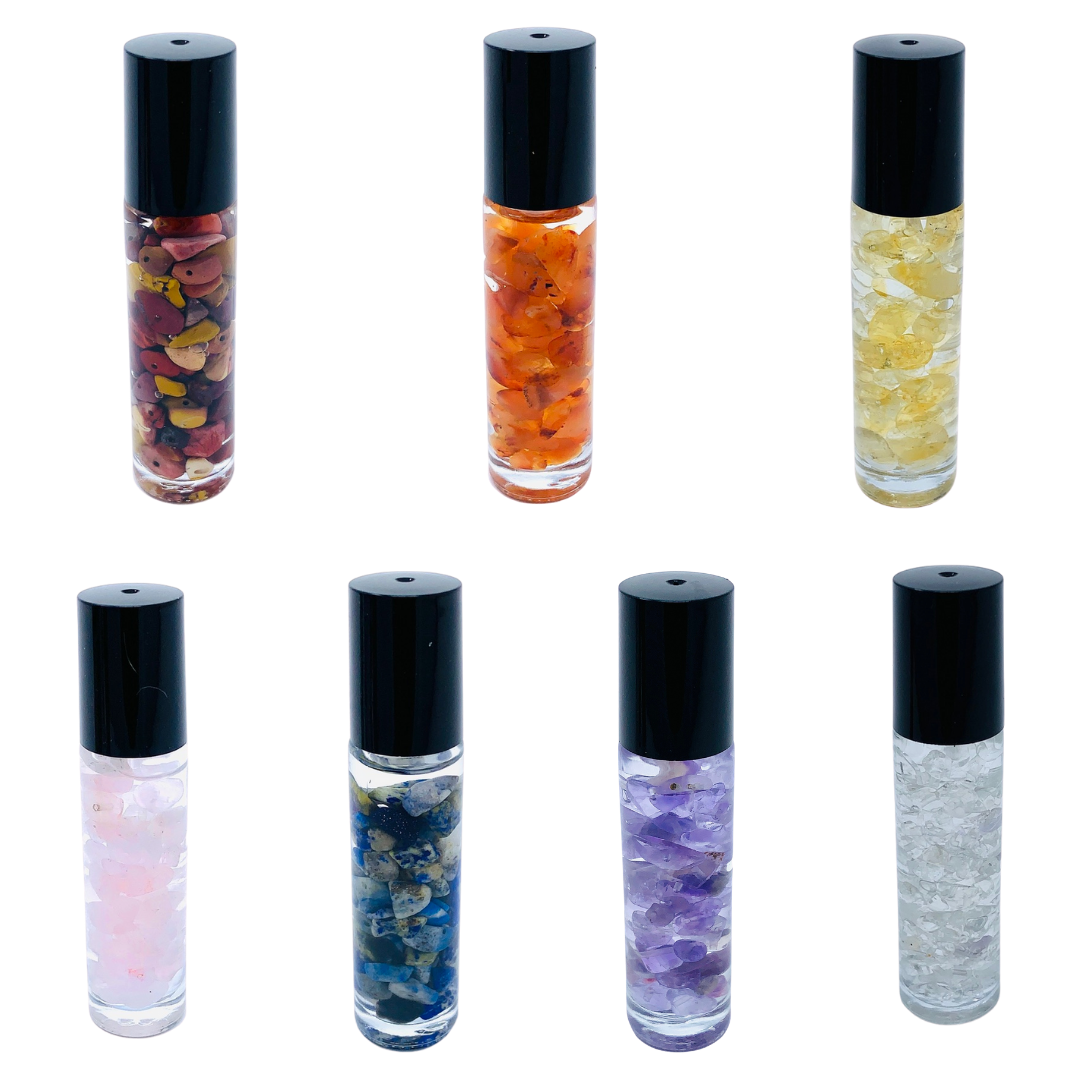 Crystal Infused Essential Oil Rollers