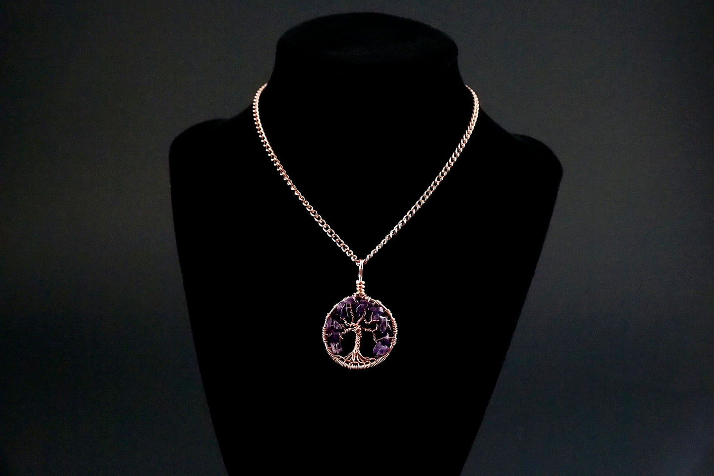 Amethyst Tree of Life Pendant