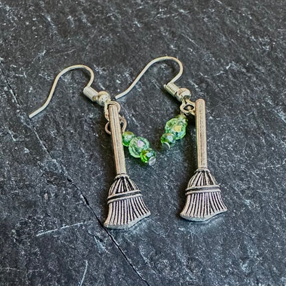 Witch Broom Earrings