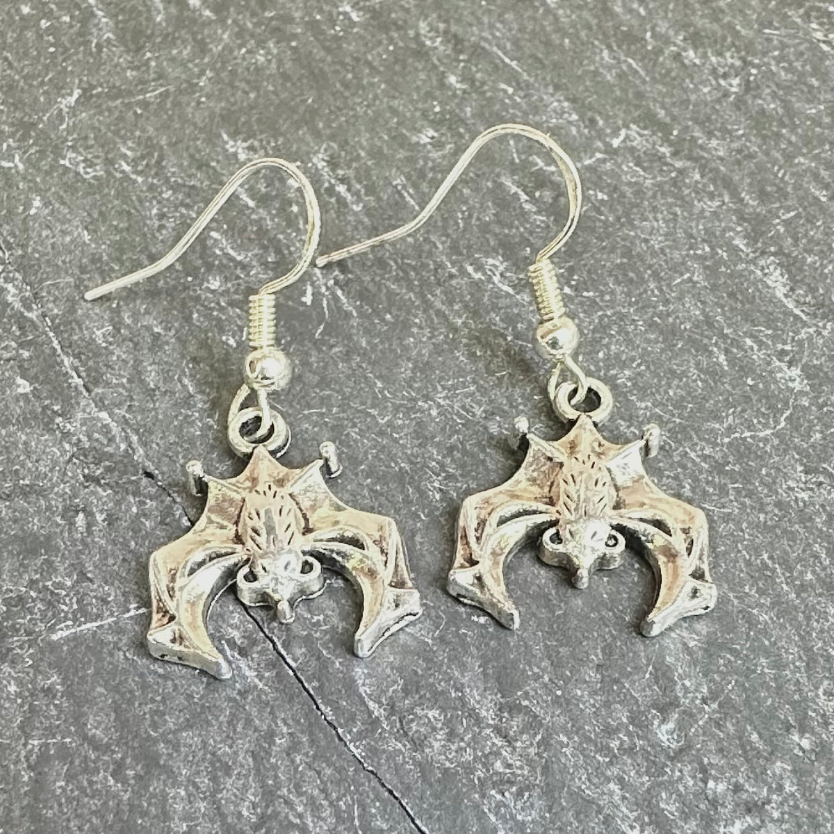 Bat Necklace & Earrings