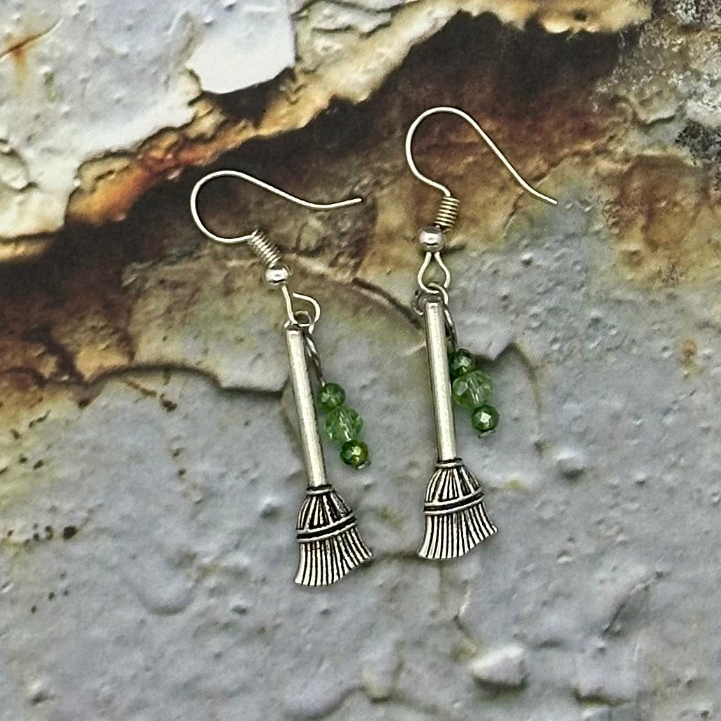Witch Broom Earrings