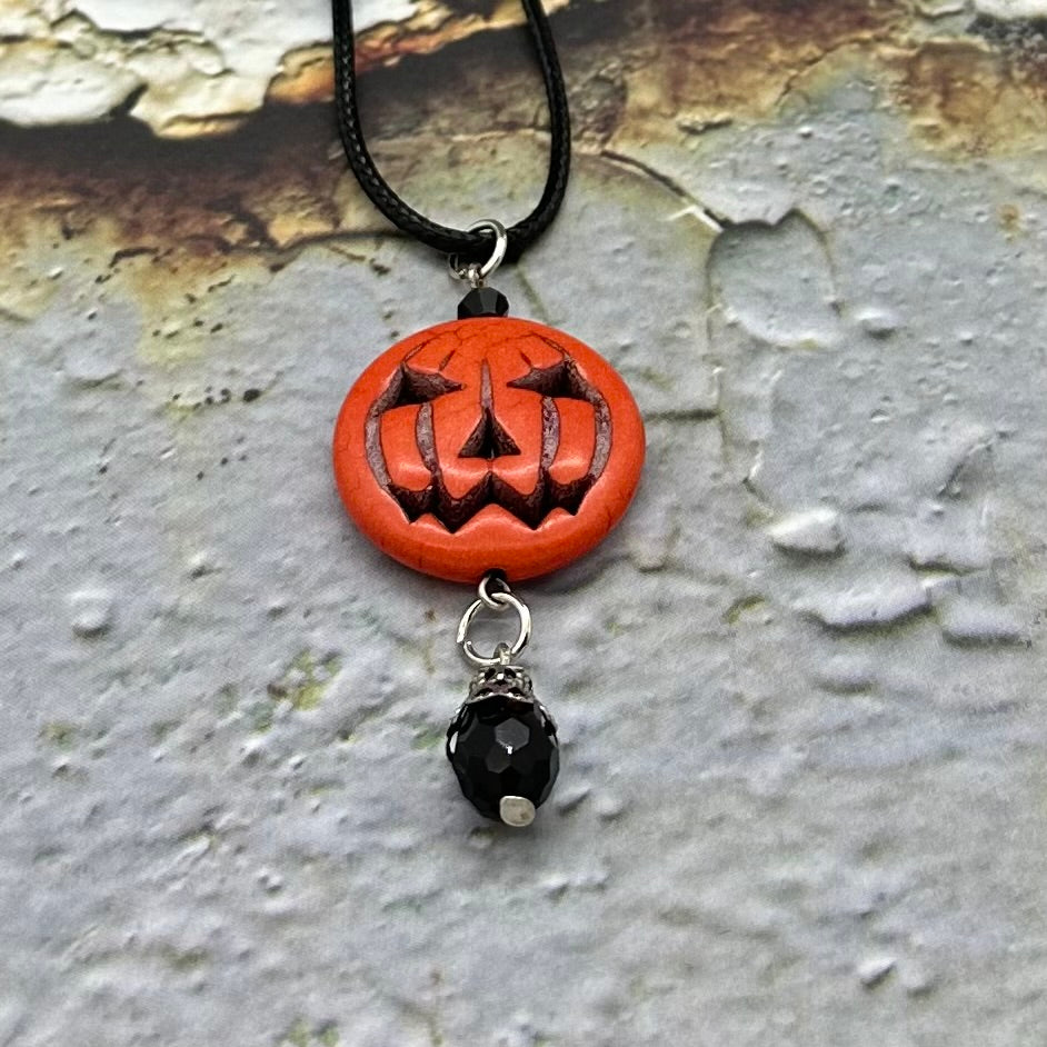 Jack O'Lantern Necklace & Earrings