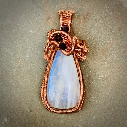 MoonSpun ~ Moonstone Tree of Life Talisman