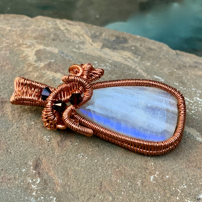 MoonSpun ~ Moonstone Tree of Life Talisman