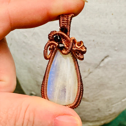 MoonSpun ~ Moonstone Tree of Life Talisman