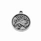 Zodiac Sign Moon Pendant - Silver
