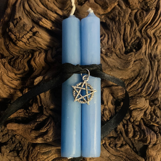 Mini Chime Candle Set - Light Blue