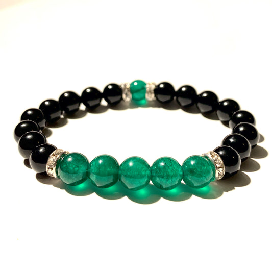Emerald Jade Beaded Bracelet