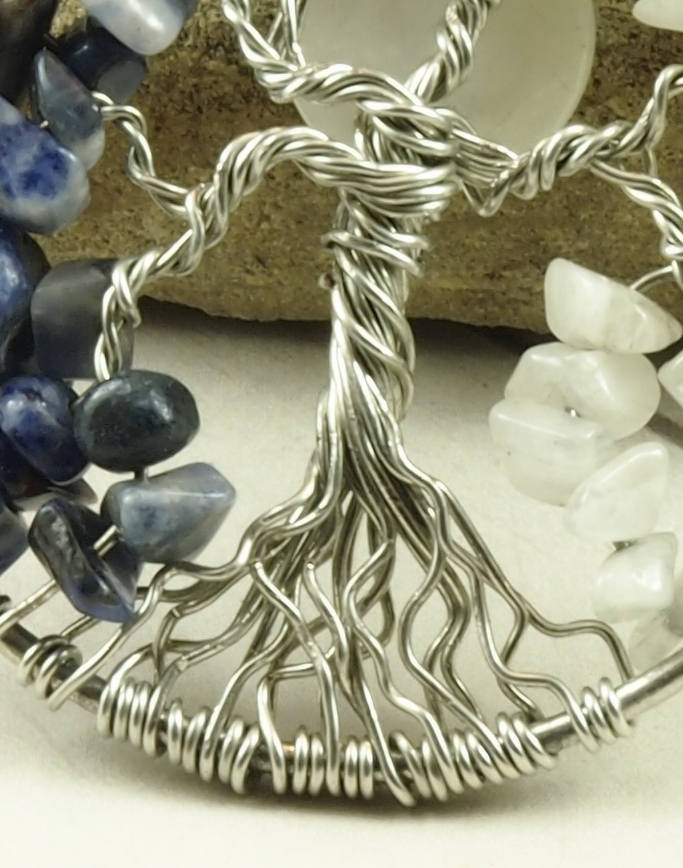 Custom Family Tree Gemstone Necklace