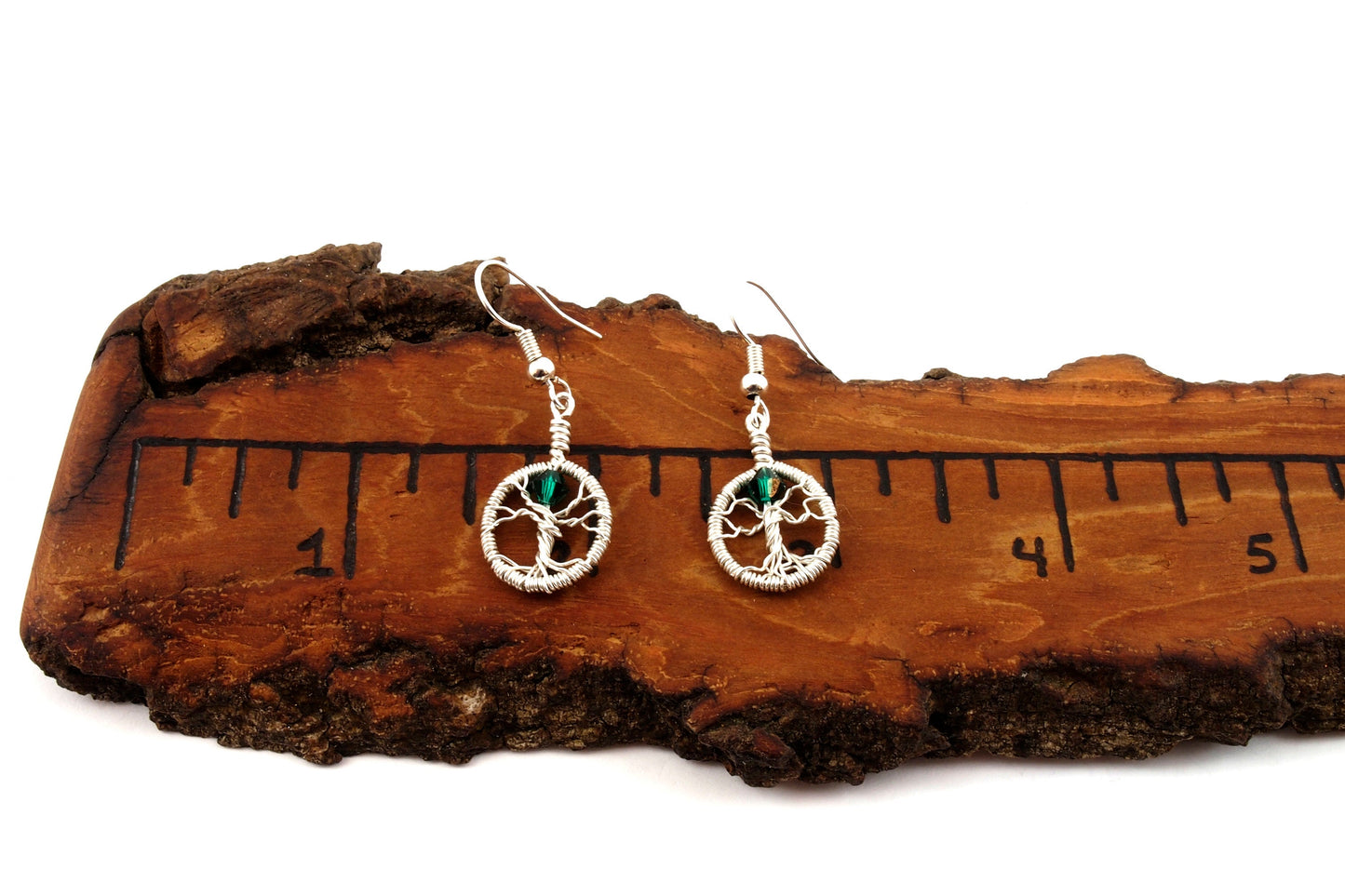 Tree of Life Earrings ~ Birthstone Jewelry
