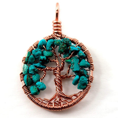 Turquoise Tree of Life Pendant