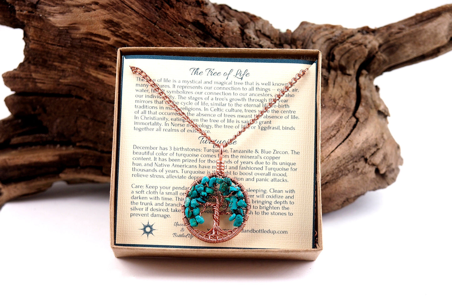 Turquoise Tree of Life Pendant