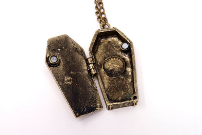 Coffin Necklace ~ Halloween Themed Jewelry