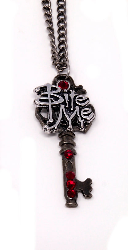 Vampire Skeleton Key Necklace ~ Halloween Jewelry