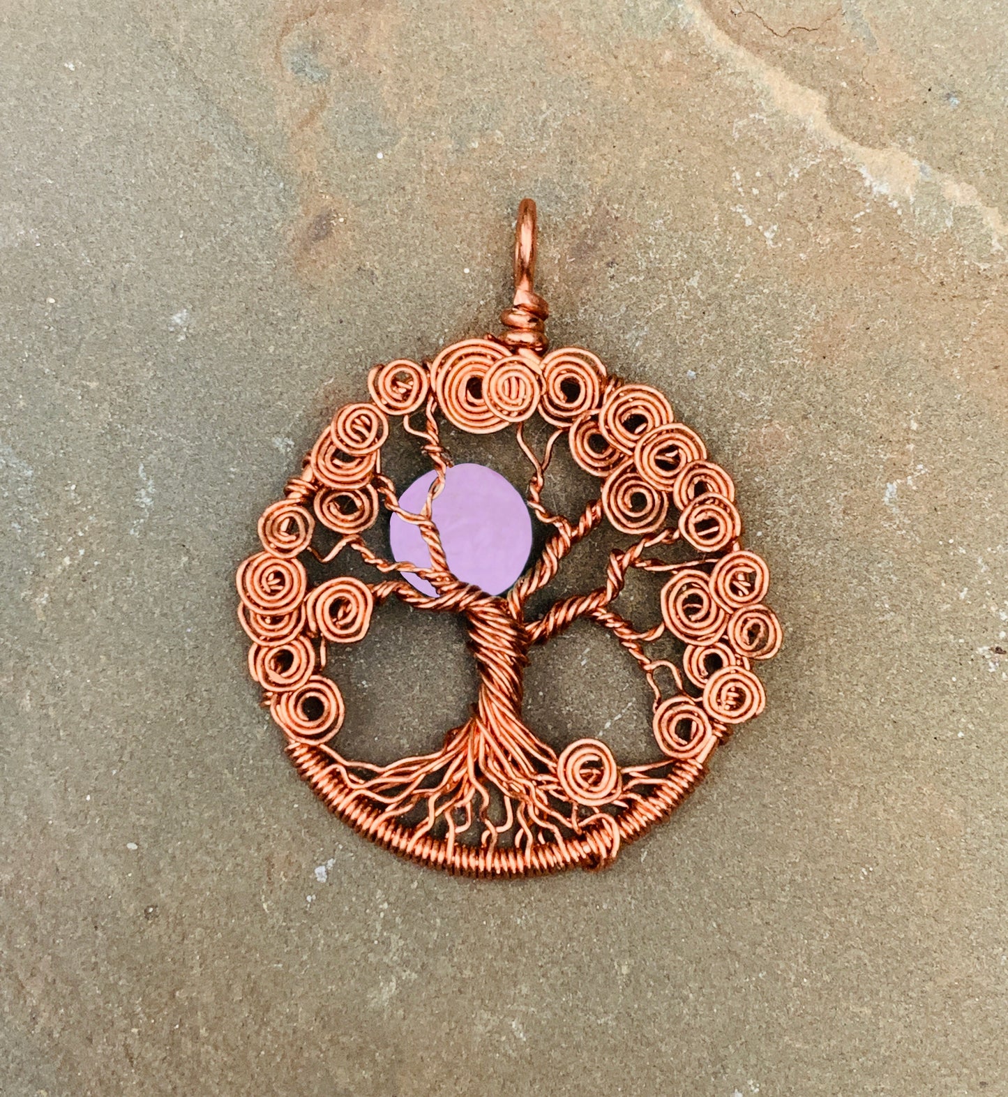 Spiral Tree of Life in Copper
